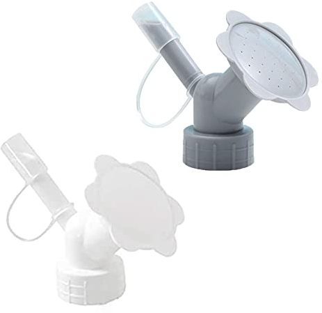 2 aspersores superiores de botella, cabezal de riego superior 2 en 1 para botellas de plástico, accesorio de cabezal de regadera, regadera pequeña para plantas, regaderas superiores de botella para