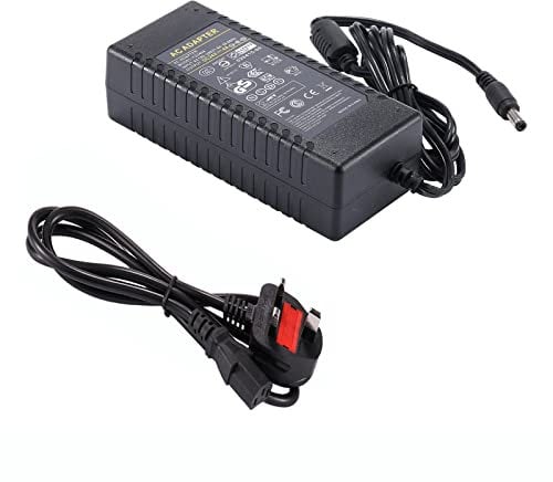 24V 4A Power Supply Adapter - COLM AC 100-240V 50/60HZ DC 24 Volt 4 Amp 96W Power Adapter Converter Transformer Charger 4amp Transformers 24V/4A Interface 5.5mm x 2.5mm UK Cord for LED Strip Light