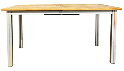 Greatland - Rechteckiger Ausziehtisch 150-200 cm aus Teakholz und Aluminium