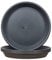 LIKOSO Soucoupe Pot Fleur 25CM Taupe en Plastique Pots de Fleurs Lot de 5 Soucoupes pour Plantes d'intérieur et d'extérieur