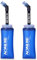 Azarxis Gourde Souple Flasque Running Bidon Sport Pliable Poche Hydratation Flacon Bouteille d'eau pour Randonnée Marathon (350ml avec Paille - 2 Pièces)