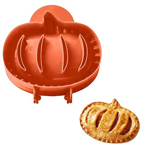 BEE&FLOWER Fall Hand Pie Moulds Pumpkin Design Dough Press Mould 3D Mini Autumn Hand Pie Maker Apple Cookie Cutter Dough Press Kitchen Helper for Crust Empanada Pastry