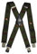 Olata Heavy Duty Herren-Hosenträger X-Form mit Jagdmotiv und gravierten Hosenträger-Clips – 4 cm. Spiel Tiere