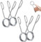 4 Pezzi Ferma Dischi 50mm Chiusure Manubrio Bilanciere Lock Morsetto Bloccaggio Pinze per Manubri Serrature a Molla