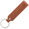 com-four® Schlüsselanhänger aus Leder mit Ring - Echt-Lederanhänger mit geprägter Aufschrift und Schlüsselring - Lederband für den Schlüsselbund - individueller Schlüsselbundanhänger (SCHLÜSSELKIND)