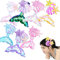 Haarspangen mädchen, 7pcs meerjungfrau haarschmuck, aarspange Eiskönigin-haarspange kinder, Bunte Pailletten hair clips, kinder haarschmuck Geeignet für Frauen Mädchen/Geburtstagsgeschenke (A)