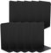 HAKZEON 10 Pack 5 Pairs Black Book Ends, L Shape Metal Bookends with Non-slip Base, Heavy Duty Metal Bookends Holder for Shelves