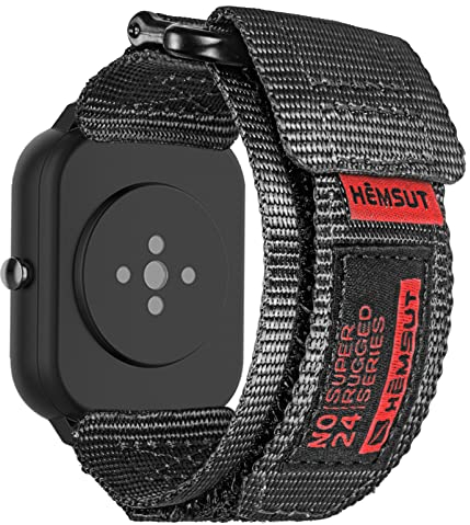 torbollo Cinturino compatibili con Amazfit, cinturino sportivo in nylon robusto con chiusura in intrecciata per Amazfit GTS 4/4 Mini/3/2 /2e/2 mini, Bip 3 Pro / 3/U Pro/Bip/Lite/S/S lite
