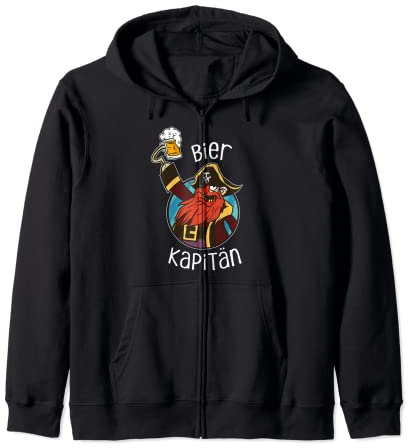 Pirat Bier Kapitän - Party Alkohol Verkleidung Apres Ski Kapuzenjacke