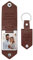 Porte-clés en cuir personnalisé avec photo/texte pour hommes et femmes, porte-clés photo personnalisés, cadeaux commémoratifs pour les amoureux de la famille (Brun)