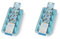 Lékué Eiswürfelbereiter, Gummi, natürlich, türkis, einzeln, 22 x 11.4 x 2.6 cm (Packung mit 2)