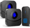 Kabol Wireless Doorbell, 300M Long Range Plug in Door Bells Wireless Cordless, IP65 Waterproof Electric Door Bell Kits, 55 Melodies, 5 Volume Levels, 1 Battery Operated Button and 2 Receivers