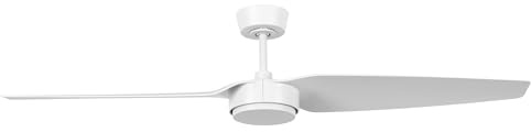 LUCCI AIR Deckenventilator Condor, 2 Flügel mit 137cm Durchmesser, inkl. Fernbedienung (Weiß)