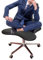 ENHEN Kniestuhl Ergonomisches Büro -Knienstuhl mit Rückenunterstützung und Bremsrollen, Adult Kids ADHS Stuhl Cross Legged, Unter Dem Schreibtischmeditationshocker Zum Beten (Color : Black)