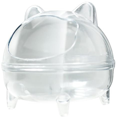 YIBOZI Bac de bain de sable transparent résistant à l'usure pour hamster et hamster confortable