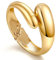 Bottega Dupes Schmuck: Verstellbares Offenes Gold Armband Damen, Groß Armreif Damen Gold 585, Stapelbare Klobige Armreifen Damen