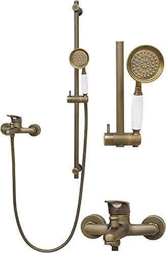 Retro Set Miscelatore Per Vasca, Miscelatore Doccia, Miscelatore Monocomando, Asta Doccia, Doccia, Soffione Doccia, Doccetta