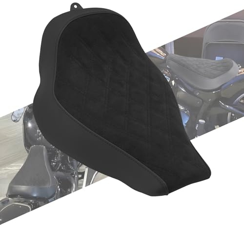 HCmotorku Motorradsitzkissen für Harley Softail 114 107 Breakout Fatboy 2018-2024 FXBR FLFBS Schwarze Nähte