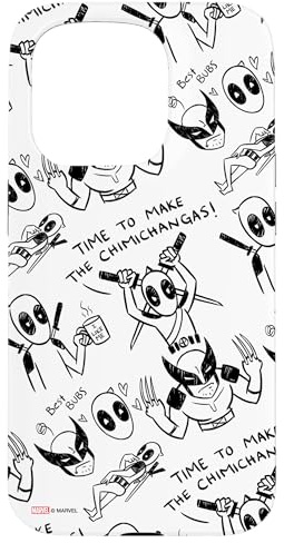Marvel Studios Deadpool & Wolverine Toony Doodles Pattern Hülle für iPhone 15 Pro