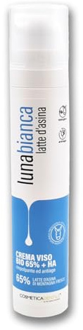 Cosmetica Gentile Gesichtscreme mit 65 % Eselmilch und Hyaluronsäure, straffend, regenerierend mit Bio-Arganöl, Kollagen und Sheabutter, 50 ml