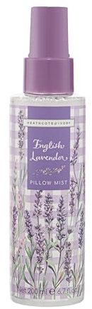 Heathcote & Ivory Pillow Mist 120 ml, Lavendelduft, selbstpflegende Schönheitsgeschenke, entspannender Duft zum Sprühen über Bettwäsche und Kissen, Reisegröße, tierversuchs- und veganfreundlich