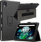 KZIOACSH Tablet Case for Acer Iconia Tab M10 10.1 inch, Full Coverage Ultra Slim Premium PU Leather Folio Folding Stand Cover Auto Sleep/Wake Anti-Scratch Case with Pencil Holder and Wrist Strap,Black