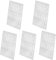 Ipetboom 5 Feuilles autocollant ongle autocollant halloween flamant rose stickers Paillettes Clous ongles de flamme stickers décorations d'ongles pour nail art l'animal de compagnie blanche
