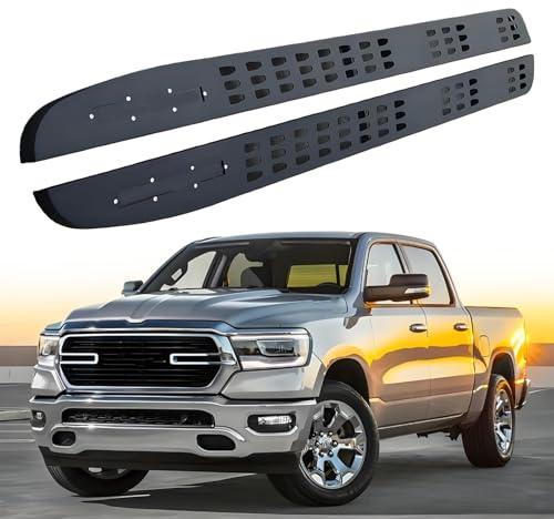Running Boards Fits for Dodge Ram 2019-2022 Side Steps Pedal Steps Nerf Bar Accessories 2PCS