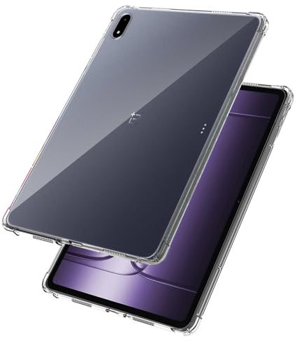 MEMELOKA Funda para OnePlus Pad 3 13.2 Pulgadas, Transparent Suave TPU Anti-Scratch con Reforzada Silicona Bumper, Anti-Choques Carcasa Protectora OnePlus Pad 3