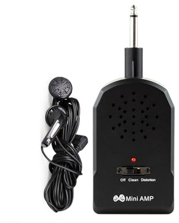 Zunetsutock Amplificador de guitarra – Mini amplificadores inalámbricos portátiles para guitarra eléctrica y bajo con efectos integrados | Dispositivo musical compacto para estudio, casa, concierto