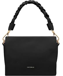 Coccinelle Leder Umhängetasche Schultertasche Boheme Grana Double Crossbody Double Grainy Leather