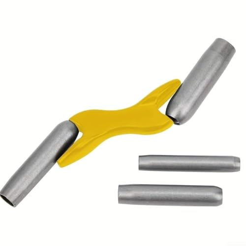 Brick Jointer Tool Set with 4 Multi Sizes 1/2 5/8 3/4 7/8 Inch, Steel Masonry Jointers Storage Cover for Bricklaying Projects(Yellow)
