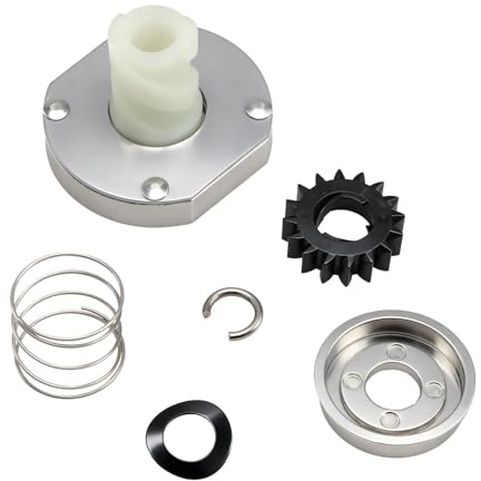 EVRBUL Anlasserantriebsset 16-Zahn-Antriebsrad kompatibel mit Briggs & Stratton/Stens/Rotary. Ersetz#: 497606, 696541, 435-859, 9854