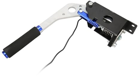 Tomantery 14 Bit USB SIM Handbrake Durable Aluminum Racing Game Handbrake for G25 T300 T500 PC Suitable for Different Steering Wheel Mounts