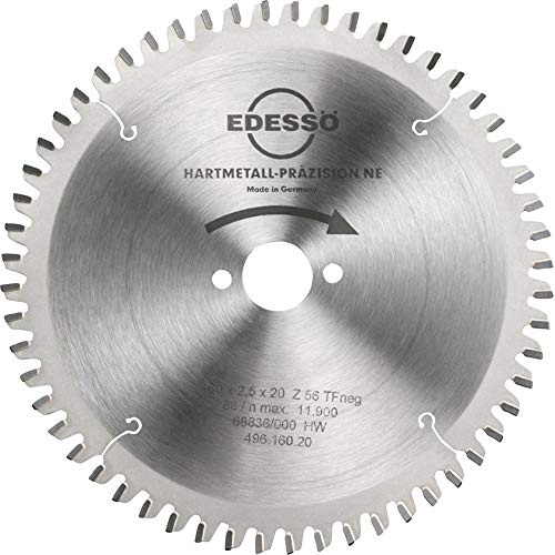 Edessö 49616020 Präzisions-Kreissägeblatt 160x2,5x20mm Z56 TFZ aus HW