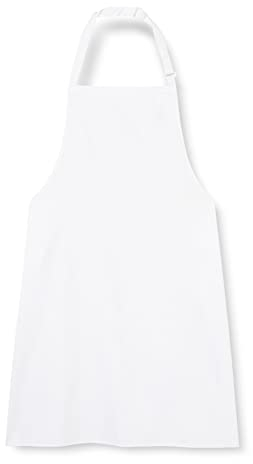 Portwest Delantal De Polialgodón Con Peto, Color: Blanco, S841WHR