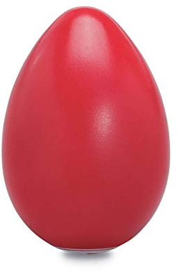 LP Latin Percussion Shaker Big Egg 3 (7,6 cm), Kunststoff rot, höhere Lautstärke, ideal für Live-Einsatz, LP0020RD