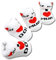 EROSPA® Neugeborenen Baby Socken mit Schriftzug »I love Dad« Söckchen Mädchen Jungen Geschenk Geburtstag Weihnachten (I love Dad)