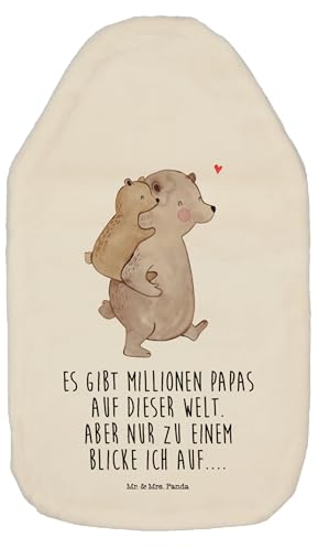 Mr. & Mrs. Panda Wärmflasche Papa Bär - Geschenk, Vater, Vatertag, Familie, Bettflasche, Papi, Sohn, Kleine Wärmflasche, Wärmekissen, Geburtstag,
