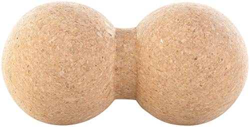 newgen medicals Massage-Kugel: Massage-Duoball und Faszien-Trainer zur Selbstmassage, Kork, Ø 8 cm (Duo-Faszienmassageball, Duo-Massageball, Fuss Massager)
