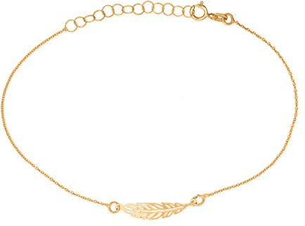 Goldarmband 333 8k Gold Feder Gravur
