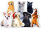 Personalisierte Haustier Kissen Hund Katze geformte Kissen-3D Duplex Druck Geformtes Fotokissen, für Wohnkultur Geburtstag Weihnachten Geschenk