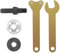 5 Pcs Connecting Rods Converter Set, Accessories for Angle Grinder, Angle Grinder Adjustable Spanner, Metal Lock Nut, Angle Grinder Adapter Set for Electric Drill Grinding, Cutting, Polishing