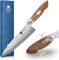 XINZUO 8.3 Inch 67 Layers Damascus Steel Chef Knife, Hand Forged Japanese AUS-10 Steel Gyuto Chef Knife with Gift Box,Walnut Wood Handle,Full Tang, Razor Sharp