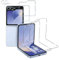 Wonsoso Compatible con Samsung Galaxy Z Flip 6 Protector de Pantalla, 2 HD Frontal Cristal Templado + 2 Dentro Flexible Protector pantalla + 2 Protector de Lente de Cámara, Sin Burbujas, Anti-Arañazos