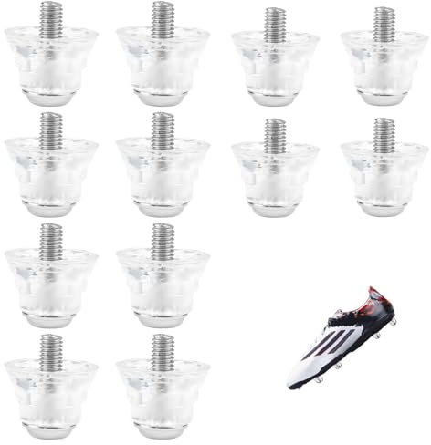 12pcs Ersatzstollen, Fußball Studs Set Fußballstollen mit Standardgewinde Schraubstollen für Fussballschuhe Metall Aluminium Kunststoff Ballschuh Fußball Schuh Stollen Conical Studs 13mm+16mm