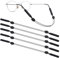 Maxentico 5 Stück Brillenband Sport, Brillenbänder, Verstellbares Brillenband, Verstellbar Brillen Band, Silikon Brillenband, Brillenband Sportbrille für Optischer Rahmen, Sonnenbrille(Schwarz)
