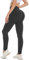AMIYOYO Scrunch Butt Leggings Damen Push Up High Waist Sport Leggins Booty Elastische Yoga Hose Gym Po Sportsleggings Fitness Blickdicht Sporthose(Dunkelgrau,M)