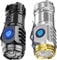 Liameph Three-Eyed Monster Mini Flashlight, Super Power LED Multifunctional Waterproof Flashlight, Black+Silver