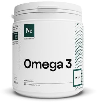 Nutrielement - Oméga 3 Epax® - 360 capsules - Equilibre EPA/DHA - Huile de Poisson Sauvage - Pêche durable - Indice d'oxydation ultra faible | By Nutrimuscle
